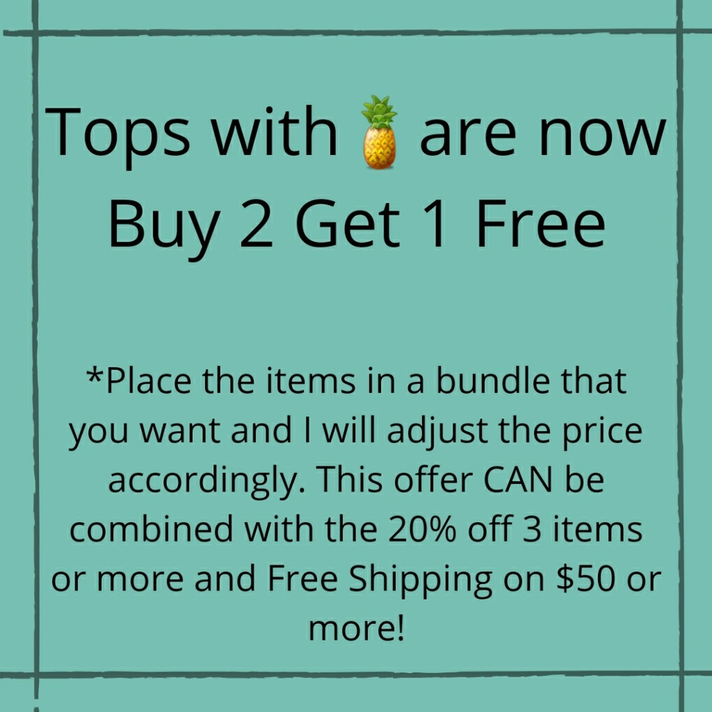 Tops Buy 2 Get 1 Free